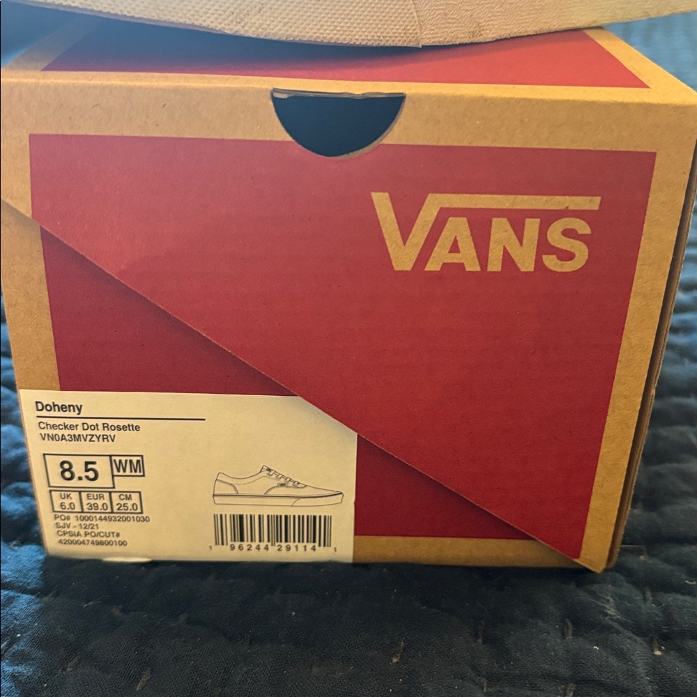 Vans Women’s Checkerboard Low-Top Sneakers - Rosette Pink - Picture 4 of 5
